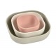 BEABA Silicone 3 Piece Nesting Bowl Set Velvet Grey - Beaba / Red Castle