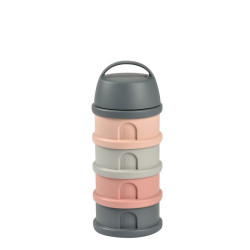 BEABA Konteiners Sausajām Maisijumām, 4 nodalījumi, Mineral Grey/Pink BEABA Konteiners Sausajām Maisijumām, 4 nodalījumi, Mineral Grey/Pink