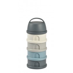 BEABA Konteiners Sausajām Maisijumām, 4 nodalījumi, Mineral Grey/Blue BEABA Konteiners Sausajām Maisijumām, 4 nodalījumi, Mineral Grey/Blue
