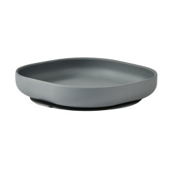 BEABA Silikona Šķīvis ar Piesūcekni Mineral Grey BEABA Silikona Šķīvis ar Piesūcekni Mineral Grey