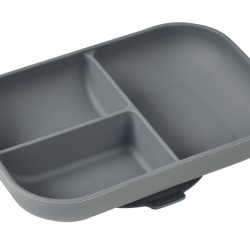 BEABA Divided Silicone Plate Mineral Grey BEABA Divided Silicone Plate Mineral Grey