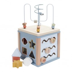 Wooden Activity Cube Ocean Little Dutch Wooden Activity Cube Ocean Little Dutch