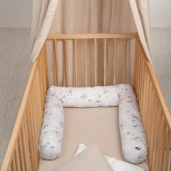 Bērnu gultiņā ielokāma apmale “Jersey savanne beige” - Julius Zollner