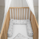 Bērnu gultiņā ielokāma apmale “Jersey savanne Grau” - Julius Zollner