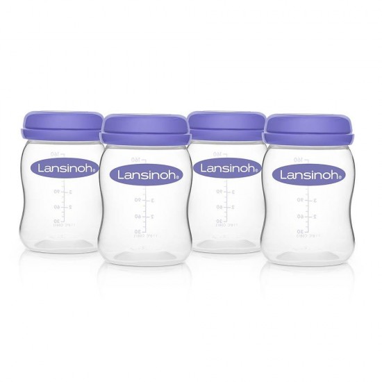 Breastmilk Storage Bottles Lansinoh 4pcs - Lansinoh