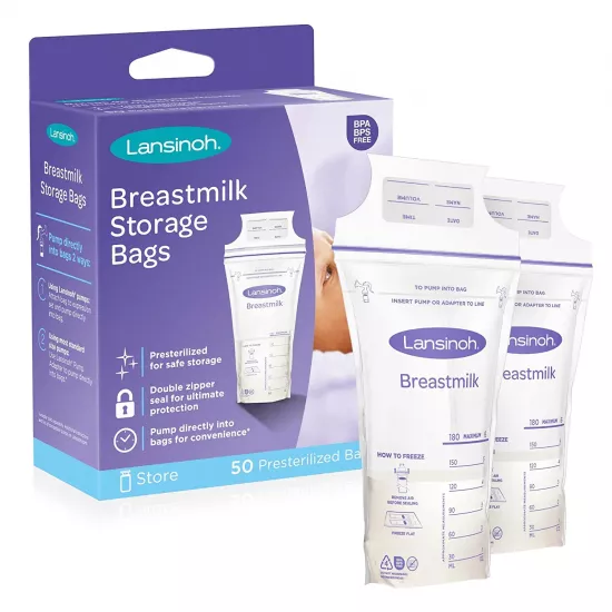 Brestmilk Storage Bags Pack of 50 Lansinoh - Lansinoh