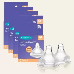 NaturalWave® Slow Flow Teats 2pcs NaturalWave® Slow Flow Teats 2pcs