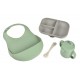 The Essentials Meal Set Grey/Sage Green - Beaba / Red Castle
