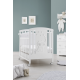 Erbesi Wooden Crib Elly + Changing Dresser With Bath Elly Erbesi White + bed bumpers and bed sheets as a GIFT