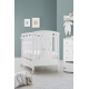 Erbesi Wooden Crib Elly + Changing Dresser With Bath Elly Erbesi White + bed bumpers and bed sheets as a GIFT - Erbesi