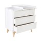 Cabinet with Changing Table Scandy White - Troll Nursery