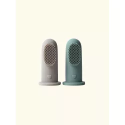 Bebe Bonchic Finger Toothbrush 2-pack Shell / Jade Bebe Bonchic Finger Toothbrush 2-pack Shell / Jade