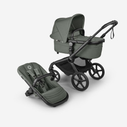 Bugaboo Fox 5 Renew 2in1 ratu komplekts Black/Forest Green