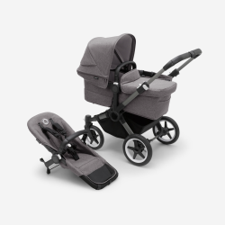 Bugaboo Donkey 5 Mono текстиль серый, капюшон серый