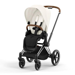 Cybex Priam V4 2in1, Off White Chrome Brown Frame Cybex Priam V4 2in1, Off White Chrome Brown Frame