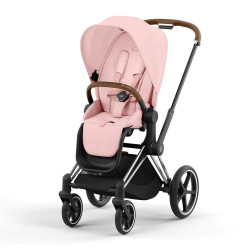 Cybex Priam V4 2in1, Peach Pink Chrome Brown Frame+ Cloud T as a gift Cybex Priam V4 2in1, Peach Pink Chrome Brown Frame+ Cloud T as a gift