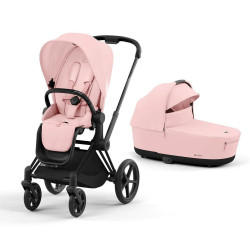 Cybex Priam V4 2in1, Peach Pink Matt Black Frame Cybex Priam V4 2in1, Peach Pink Matt Black Frame