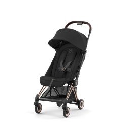 Cybex Coya pastaigu rati Sepia Black, Rose Gold Frame