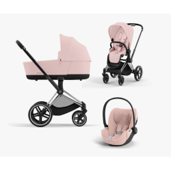 Cybex Priam V4 3 in 1, Peach Pink (ramju krāsu var izvelēties) Cybex Priam V4 3 in 1, Peach Pink (ramju krāsu var izvelēties)