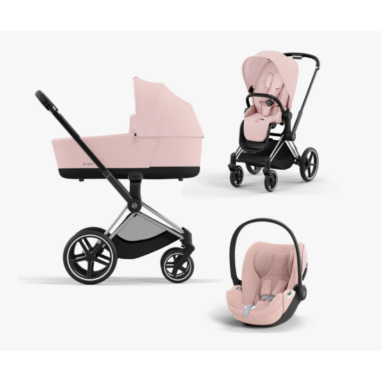 Cybex Priam V4 3 in 1, Peach Pink (ramju krāsu var izvelēties)