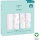 ORGANIC COTTON SWADDLES ABOVE THE CLOUDS 4 PACK