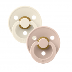 Pascifiers BIBS Anatomical Ivory / Blush 0-6/6-18 M Pascifiers BIBS Anatomical Ivory / Blush 0-6/6-18 M