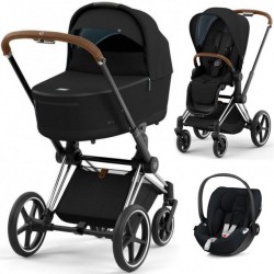 Cybex Priam V4 3 in 1 Sepia Black, Chrome Brown  Frame Cybex Priam V4 3 in 1 Sepia Black, Chrome Brown  Frame