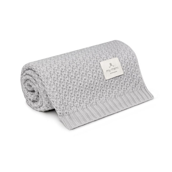 Bamboo blanket 80x100 – Light  Grey-Chain