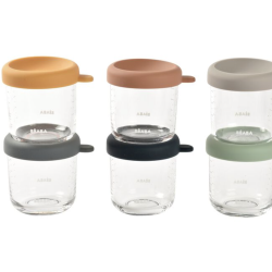 SET OF 6 GLASS PORTION JAR 250ML SET OF 6 GLASS PORTION JAR 250ML