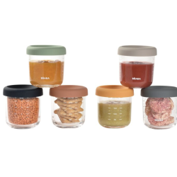 SET OF 6 GLASS PORTION JAR 250ML SET OF 6 GLASS PORTION JAR 250ML