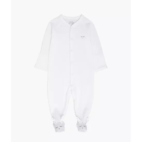 Rāpulis Livly Bunny Simplicity Footie Balts