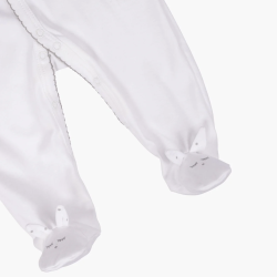 Livly Bunny Simplicity Footie White Livly Bunny Simplicity Footie White