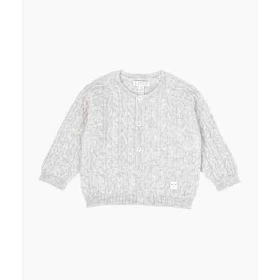 Livly Cashmere Cable Knit Set Grey Livly Cashmere Cable Knit Set Grey