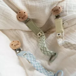 BIBS Pacifier Clip - Ivory/Vanilla BIBS Pacifier Clip - Ivory/Vanilla