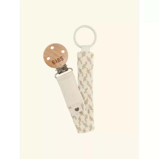 BIBS knupīša turētājs Pacifier Clip - Ivory/Vanilla