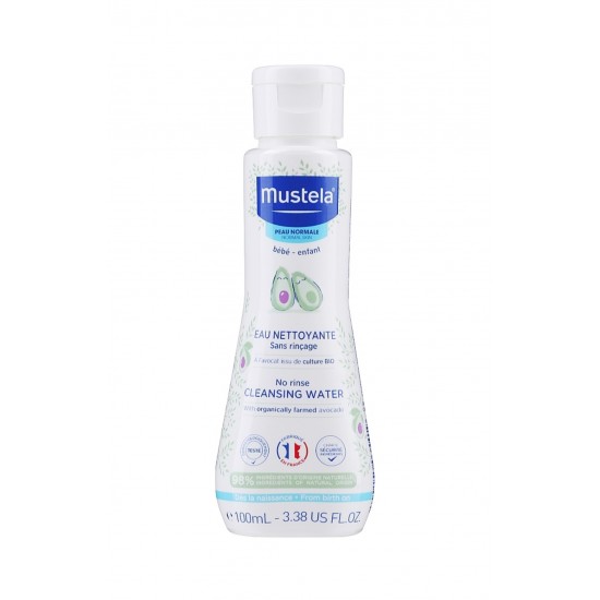 Attīrošs ūdens ķermenim un sejai - Mustela Cleansing Water No-Rinsing With Avocado (500ml)