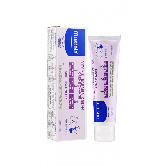 Защитный крем под подгузник - Mustela Bebe Vitamin Barrier Cream (100ml)