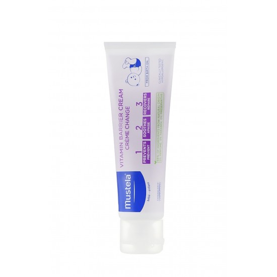 Vitaminizēts aizsargājošs autiņbiksīšu krēms 1 2 3 - Mustela Bebe 1 2 3 Vitamin Barrier Cream (50ml)