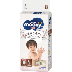 Moony Natural Подгузники-трусики PL 9-14кг 36шт Moony Natural Подгузники-трусики PL 9-14кг 36шт