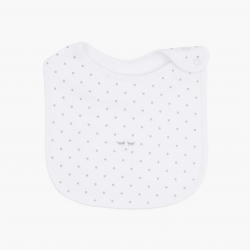 Livly Saturday Bib White/Silver Dots Livly Saturday Bib White/Silver Dots