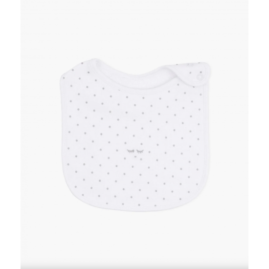 Livly Lacīte Saturday Bib White/Silver Dots