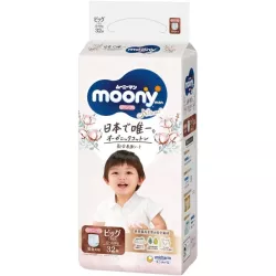 Moony Natural Diapers-panties PBL 12-22kg 32pcs Moony Natural Diapers-panties PBL 12-22kg 32pcs
