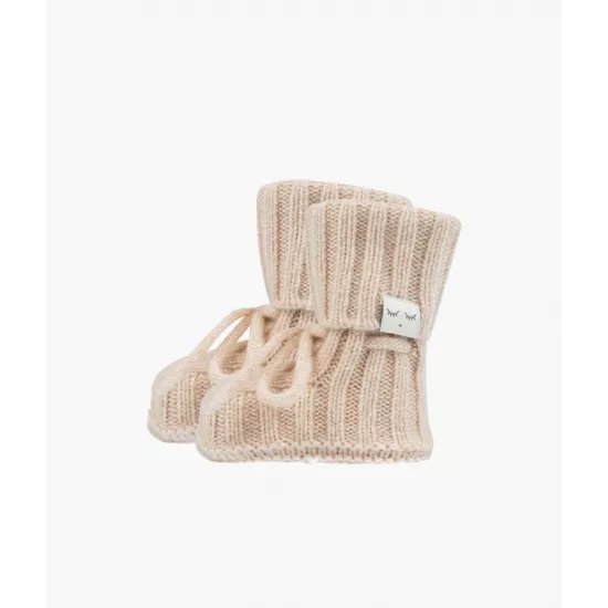 Kašmira zeķes Livly Cable Knit Cashmere Footies Beige