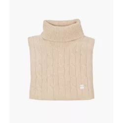 Cable Knit Cashmere Scarf Beige, One Size Cable Knit Cashmere Scarf Beige, One Size