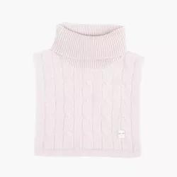 Cable Knit Cashmere Scarf Light Mauve, One Size Cable Knit Cashmere Scarf Light Mauve, One Size
