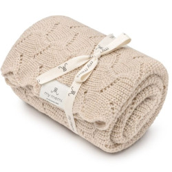 Dabīgas Merino vilnas pleds Warm Beige Swaddle - Premium Collection Dabīgas Merino vilnas pleds Warm Beige Swaddle - Premium Collection