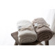 100% merino wool swaddle warm beige - premium collection