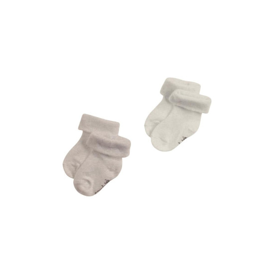 Noppies Unisex Socks 2pck Kai Taupe Melange