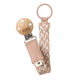 BIBS KNUPĪŠA TURĒTĀJS PACIFIER CLIP BLUSH/IVORY