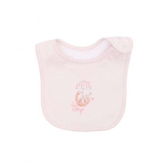 Livly Lacīte Giraffe Bib Pink Onesize